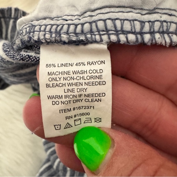 Briggs New York Blue and‎ White Wide Leg Pants - Picture 8 of 9